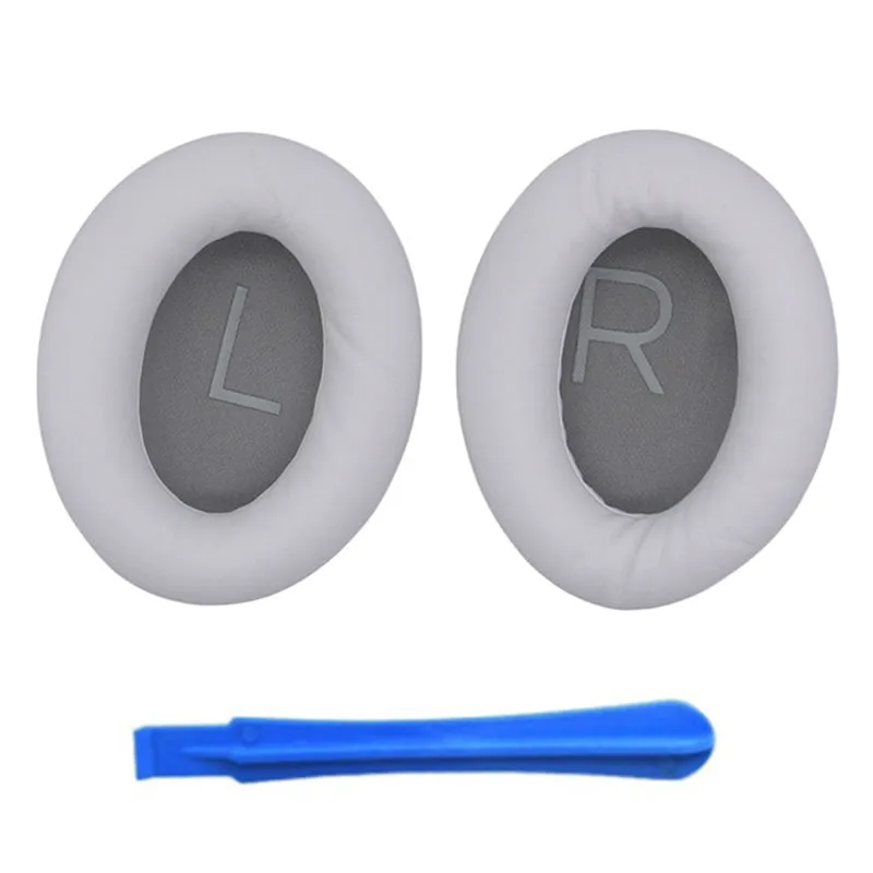 1 Pair Headphone Silicone Ear Cap for BOSE QuietComfort 45 Replacement Earpad with Crowbar