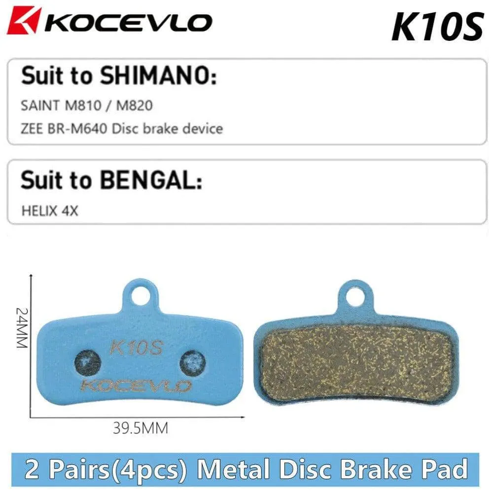 2 Pair (4pcs) Kocevlo MTB Hydraulic Disc Metal Brake Pads For b01s SRAM AVID HAYES Magura ZOOM Cycling Bike Part