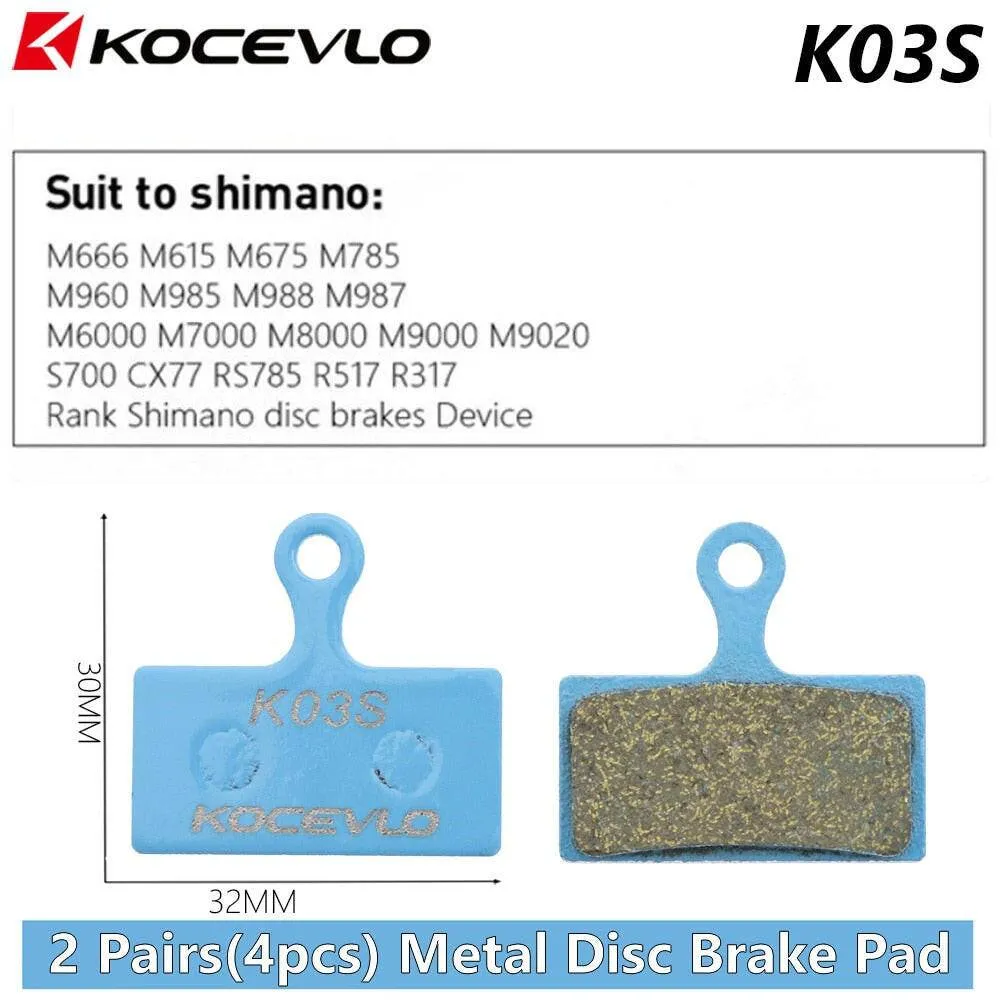 2 Pair (4pcs) Kocevlo MTB Hydraulic Disc Metal Brake Pads For b01s SRAM AVID HAYES Magura ZOOM Cycling Bike Part