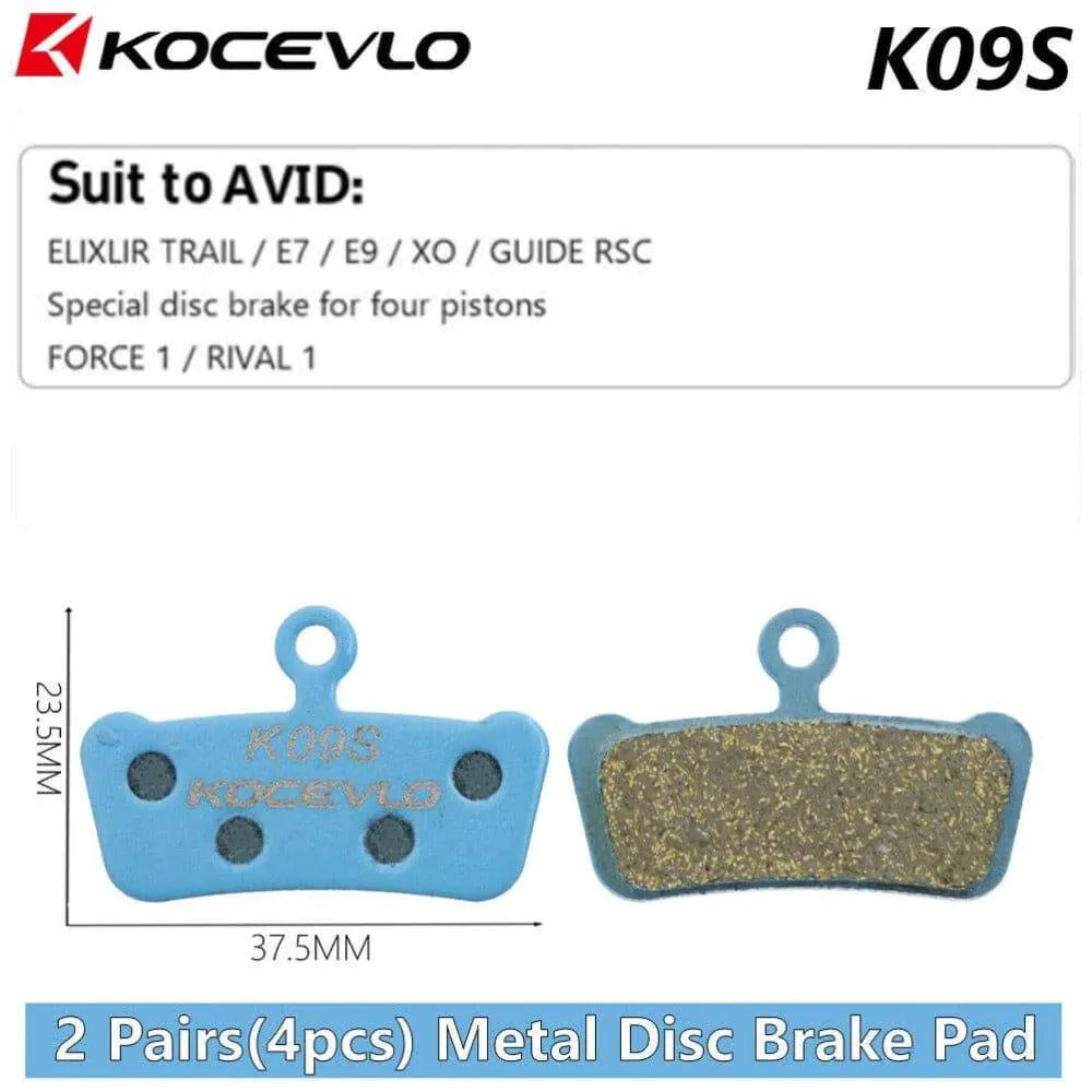 2 Pair (4pcs) Kocevlo MTB Hydraulic Disc Metal Brake Pads For b01s SRAM AVID HAYES Magura ZOOM Cycling Bike Part