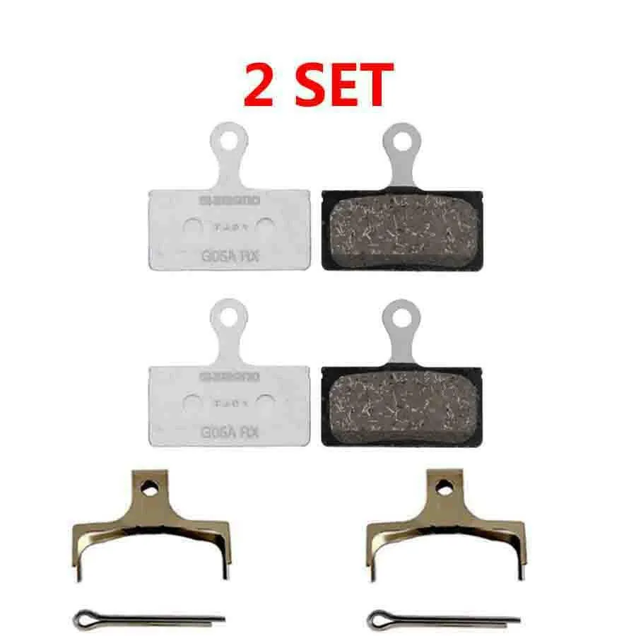 2 Pair Shimano 2-Piston G05A-RX Resin Disc Brake Pads For XTR/XT/SLX/DEORE UP G03A