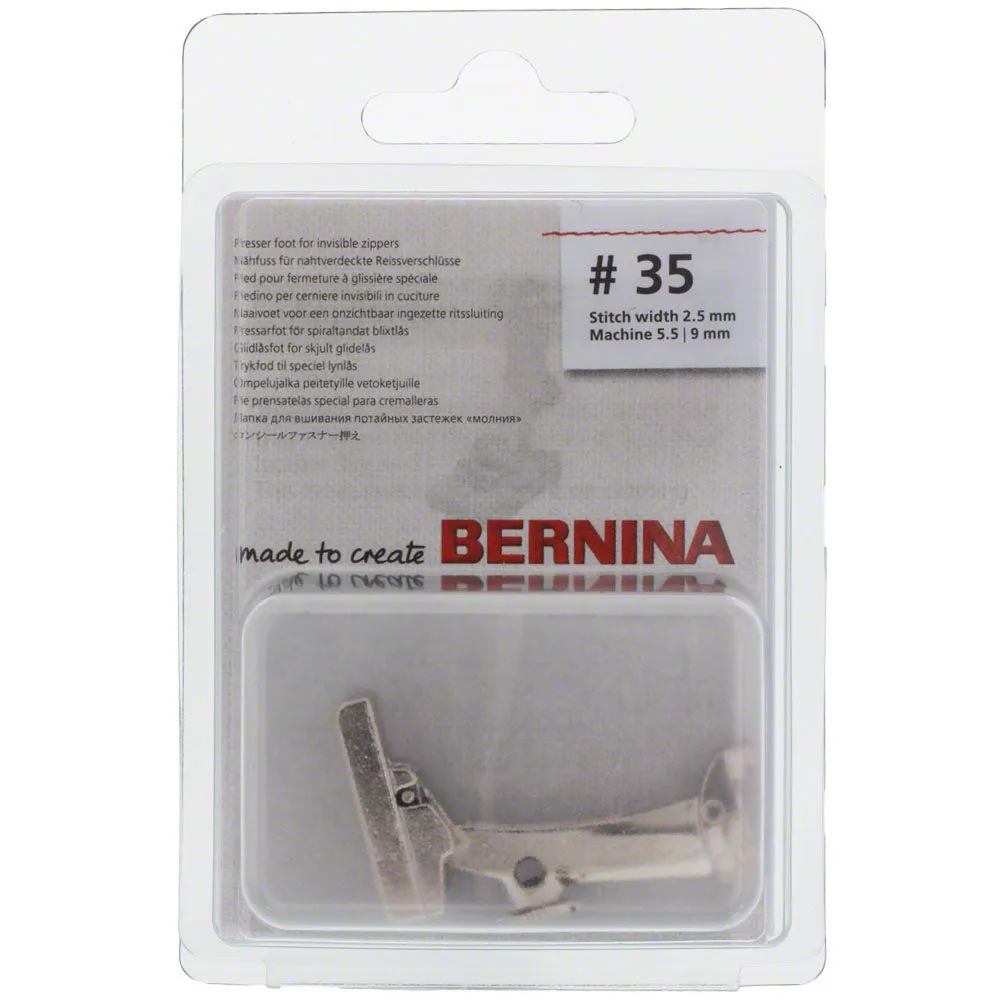 #35N - Invisible Zipper Foot, Bernina #0306537000