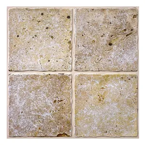 3D Beige Rock Stone Peel and Stick Wall Tile