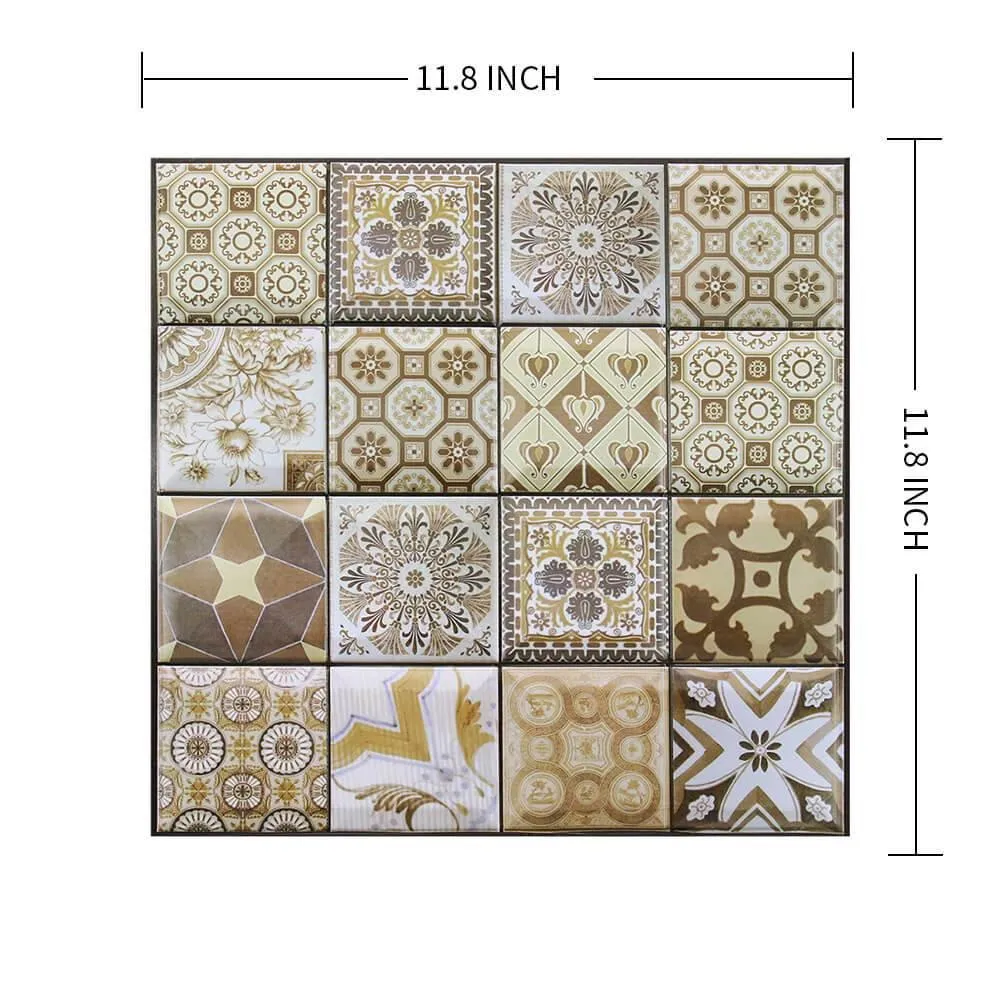 3D Bohemia Style Peel and Stick Wall Tile