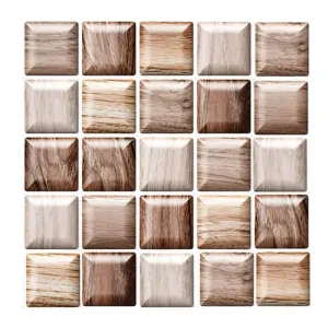 3D Brown Marble Stone Peel and Stick Wall Tile