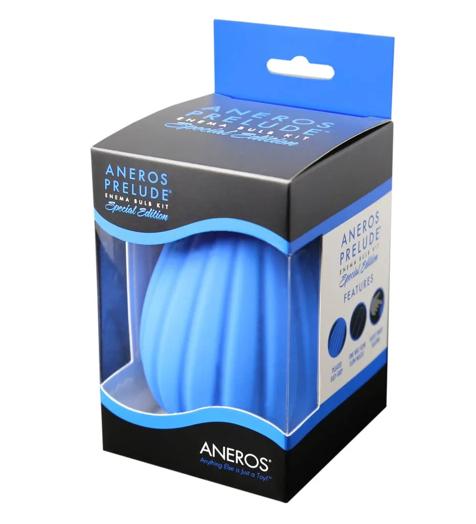 Aneros Prelude Enema Bulb Kit Blue Limited Edition