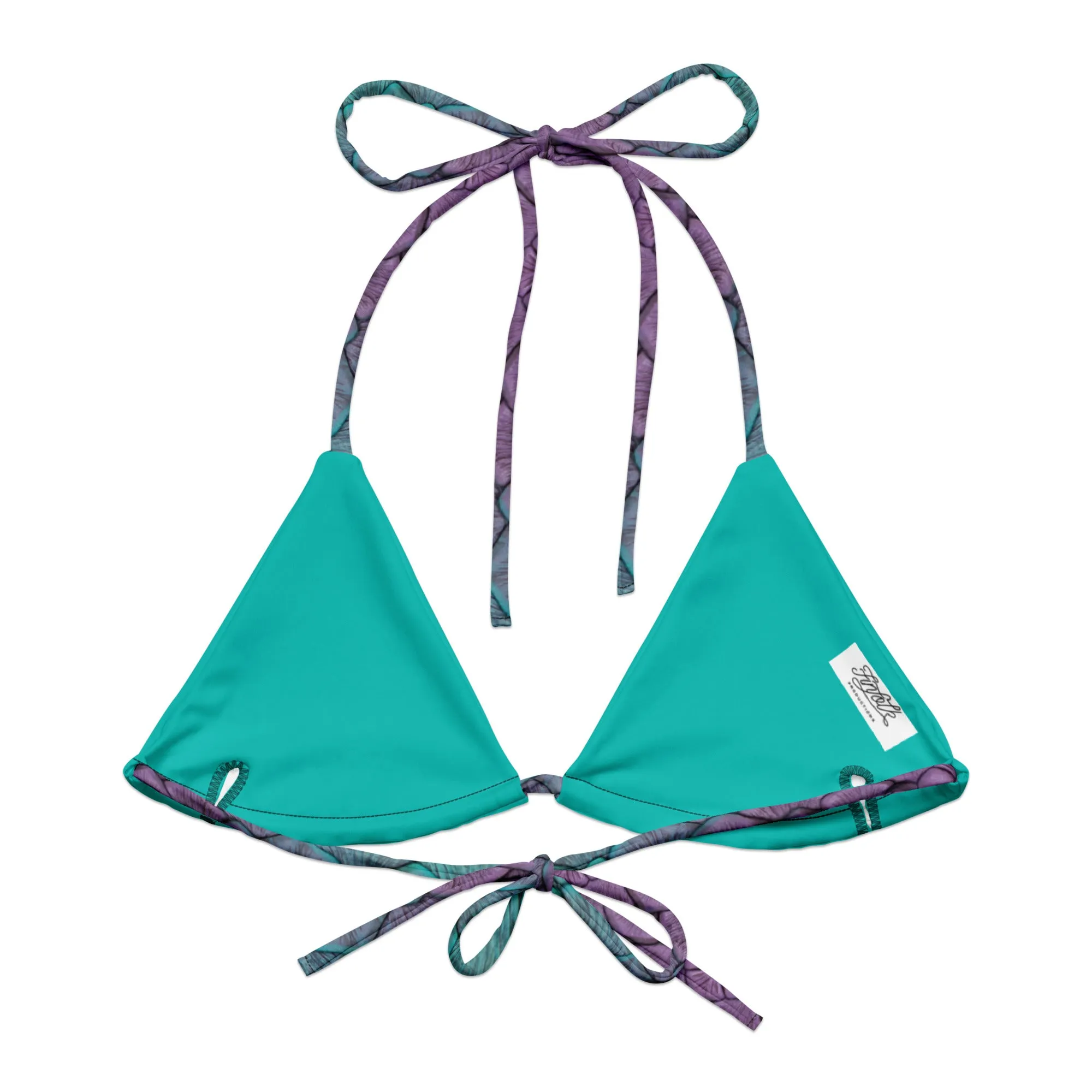 Aqua Fairy Recycled String Bikini Top