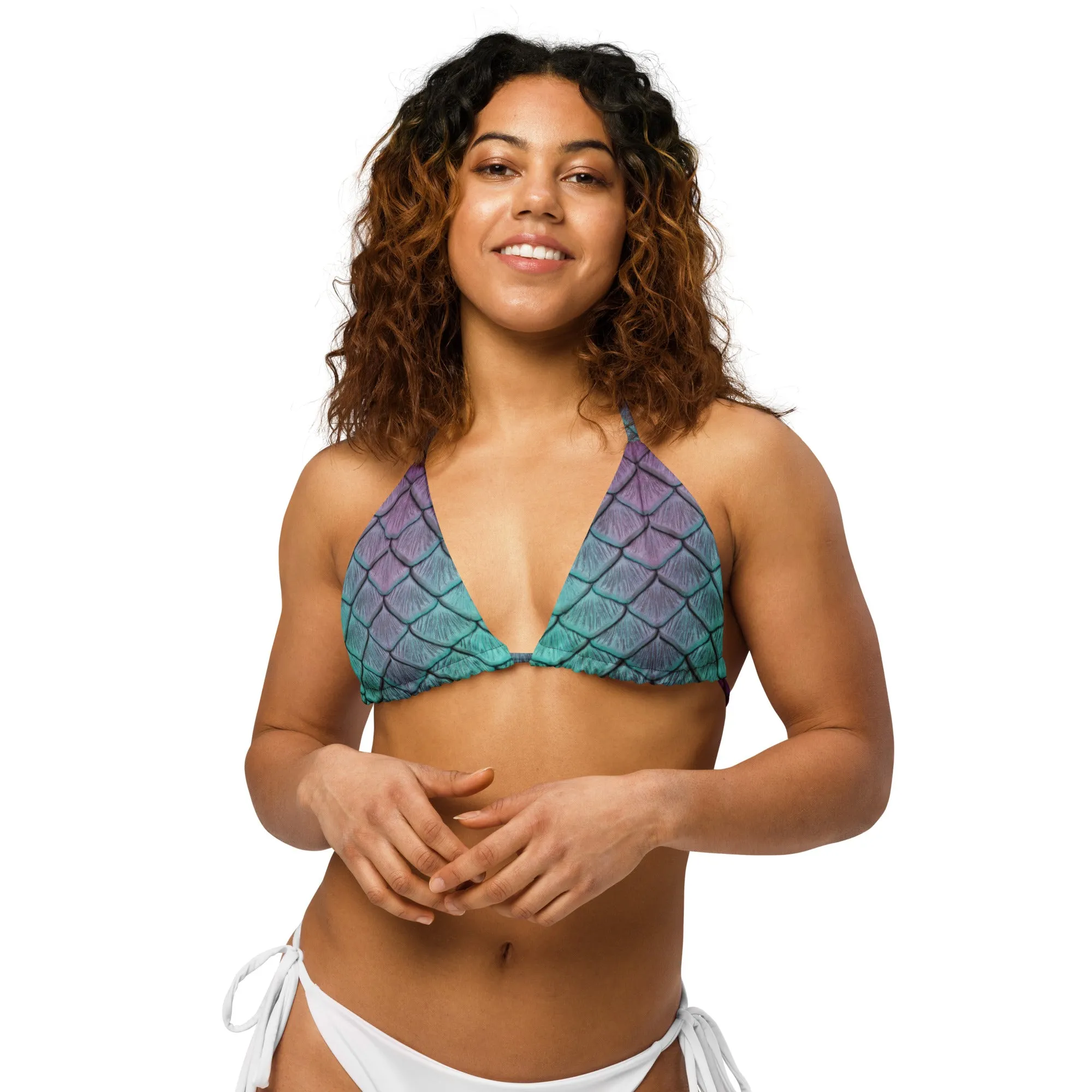 Aqua Fairy Recycled String Bikini Top