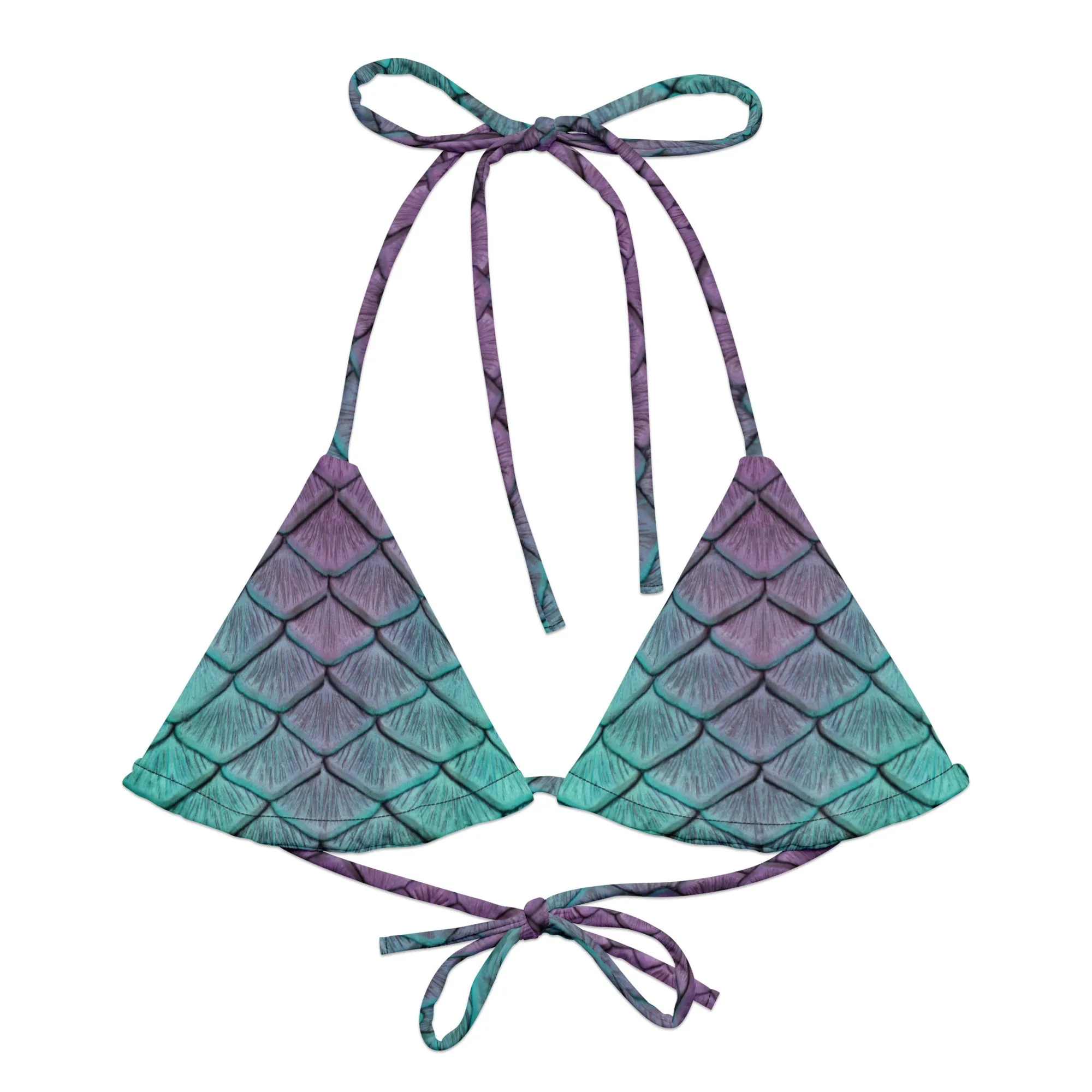 Aqua Fairy Recycled String Bikini Top