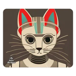 Art Deco Cat, Computer Mouse Pad - for Home or Office