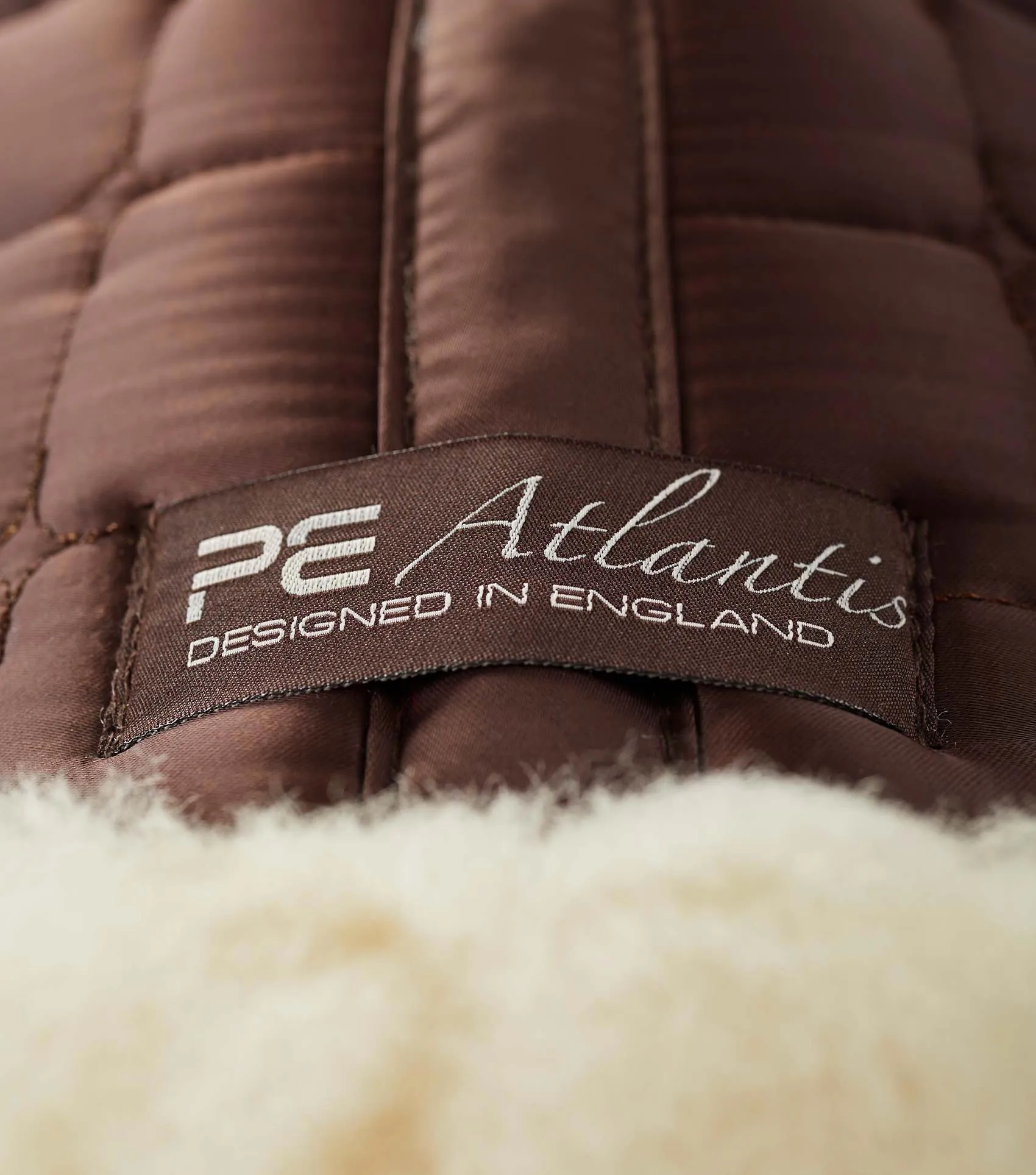 Atlantis CC Satin Wool Dressage Square Brown/Natural Wool