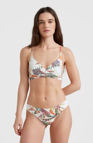 Baay - Maoi Bralette Bikini Set | White Tropical Flower