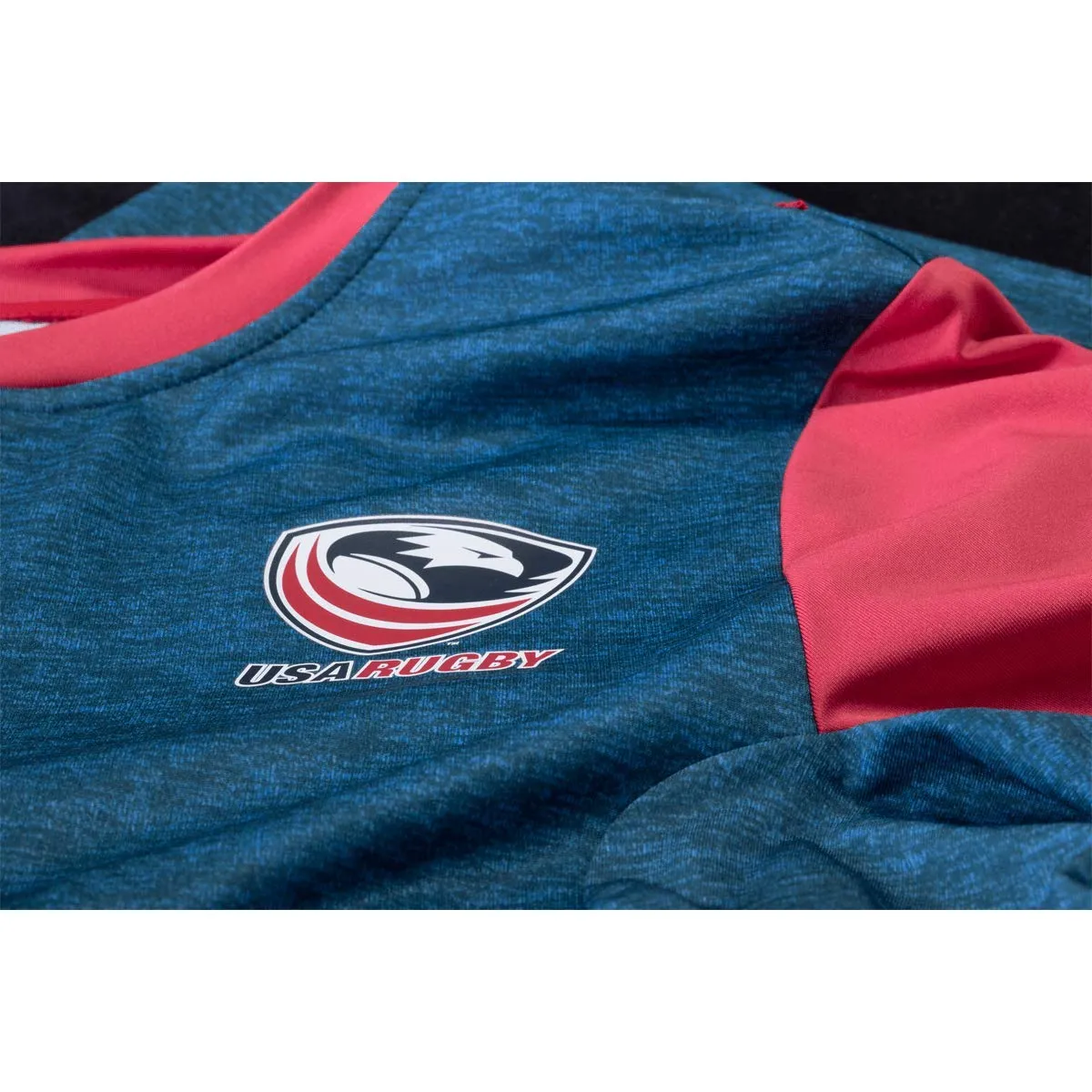 Canterbury USA Rugby Vapodri Drill T-Shirt - Navy/Red