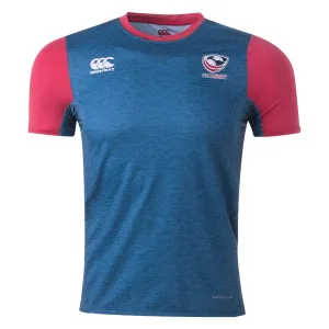 Canterbury USA Rugby Vapodri Drill T-Shirt - Navy/Red