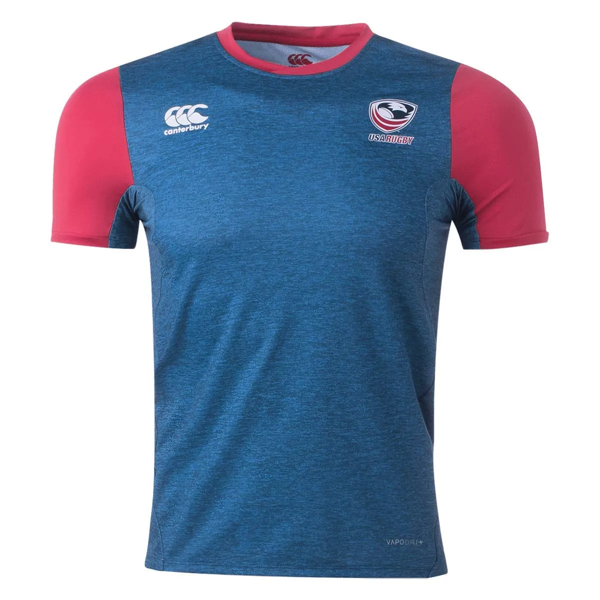 Canterbury USA Rugby Vapodri Drill T-Shirt - Navy/Red