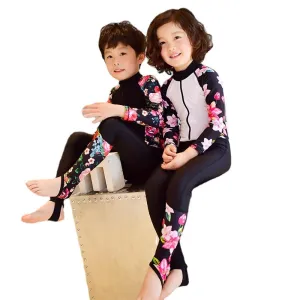 Children's Swimsuit Student Long Sleeve Siamese