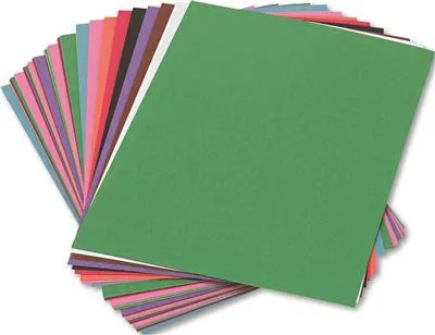 Construction Paper 58 Lbs. 9 X 12 Assorted 50 Sheets/Pack