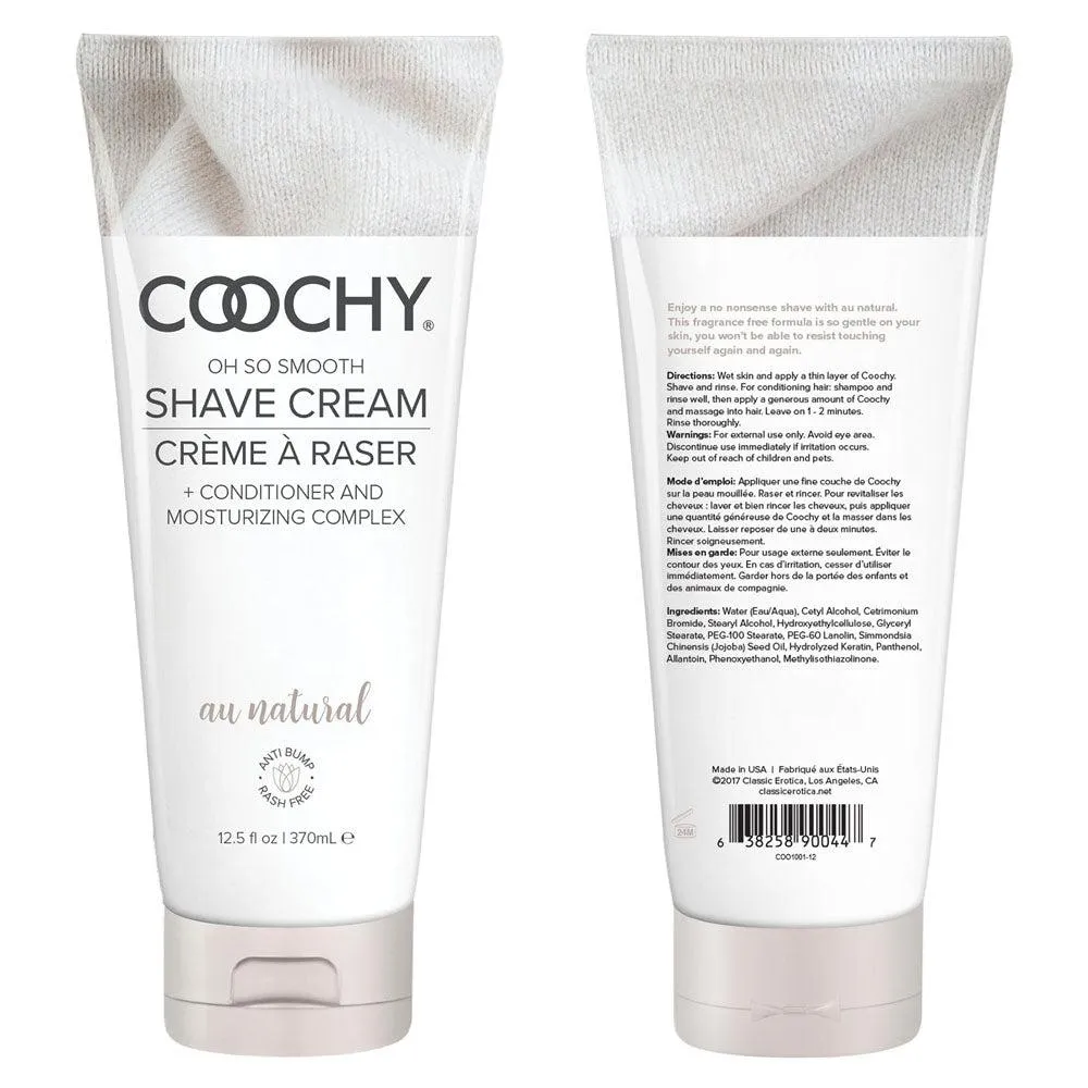 Coochy  Shave Cream Au Natural 12.5 Fl. Oz.