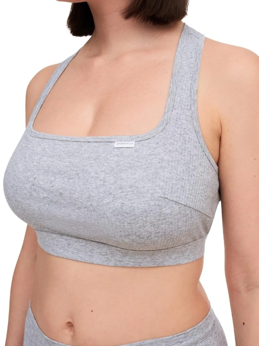 Cotton Comfort Bralette - Mixed Grey