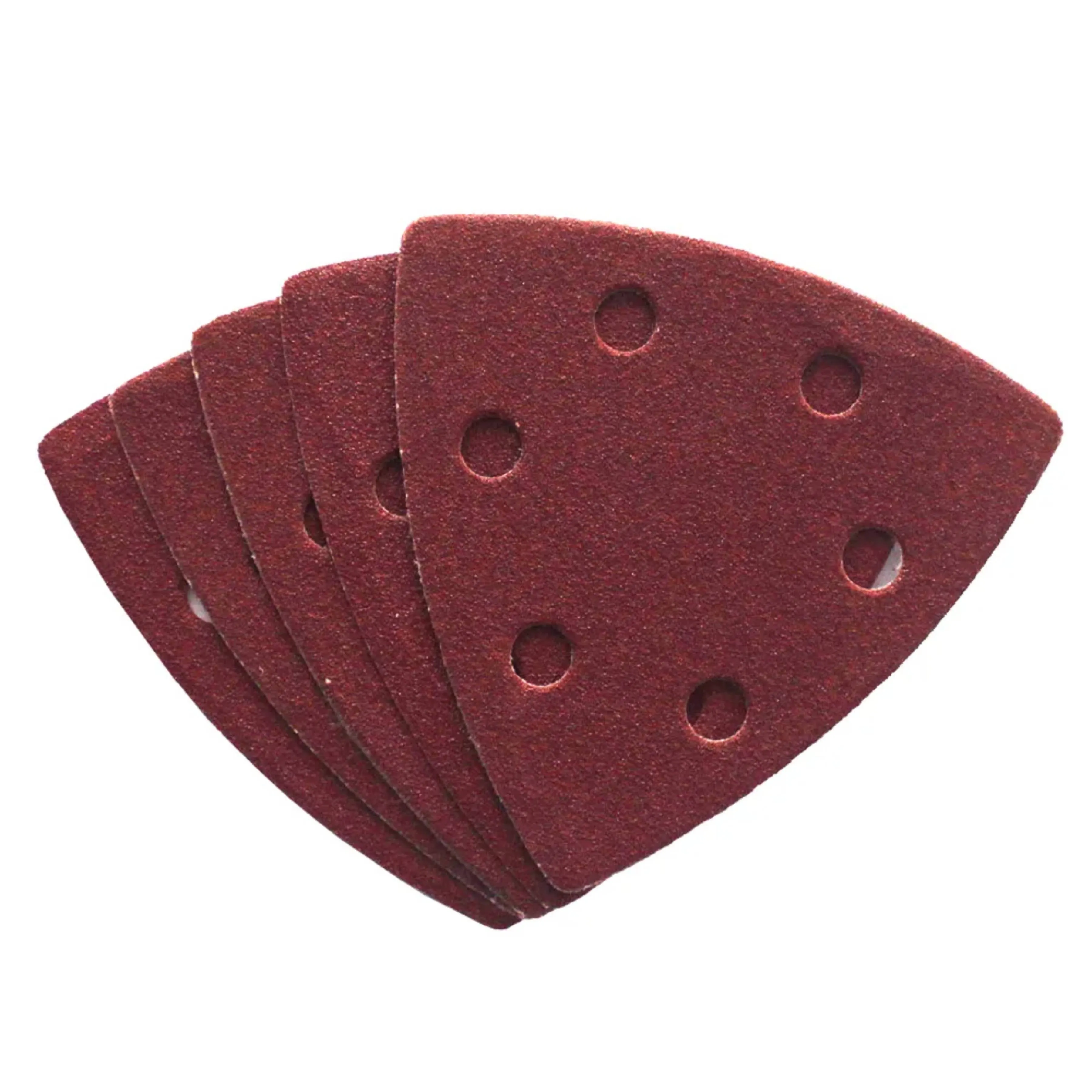 DEKTON 5PC Hook and Loop Detail Sanding Pads 93mm x 93mm - Coarse 60 Grit