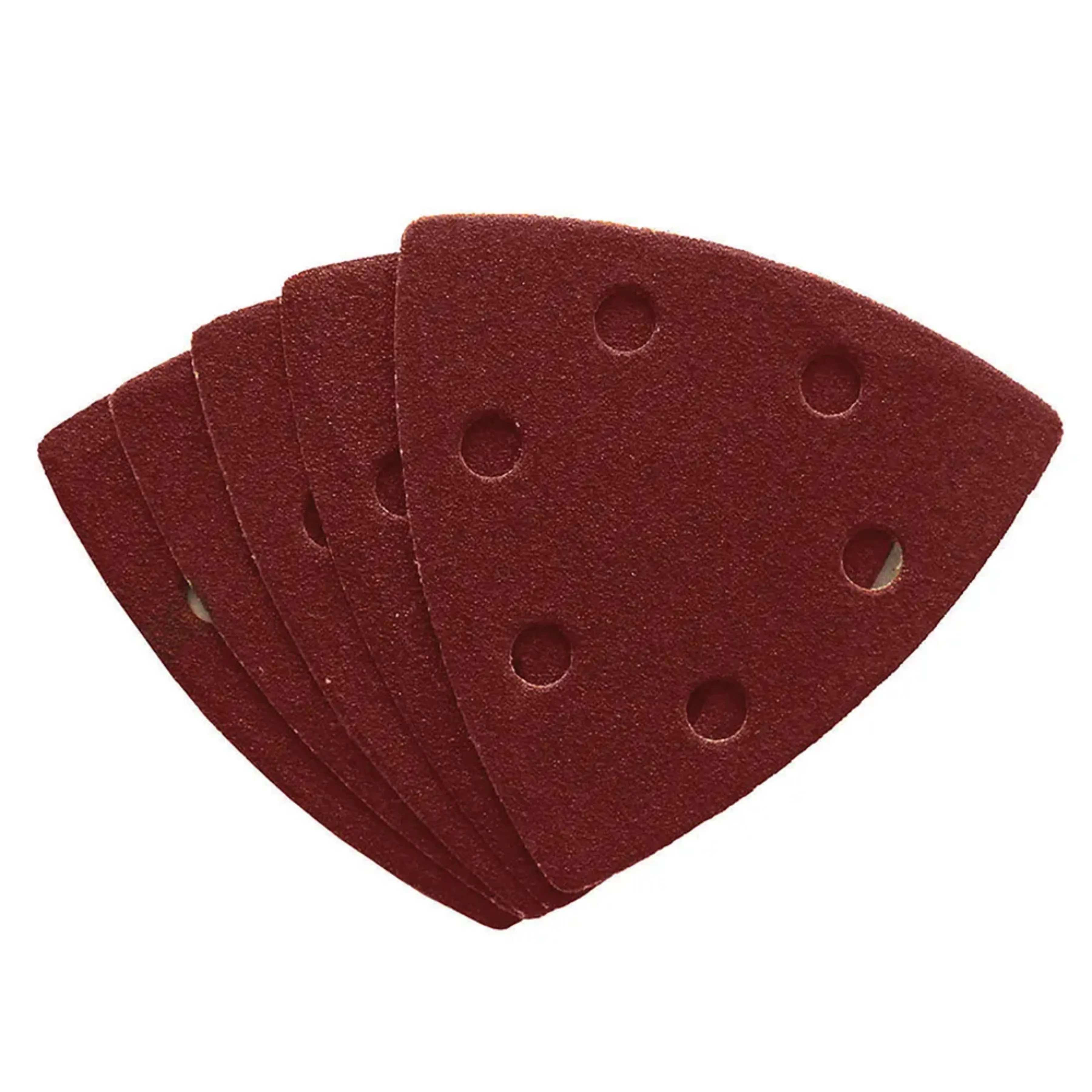 DEKTON 5PC Hook and Loop Detail Sanding Pads 93mm x 93mm - Fine 120 Grit