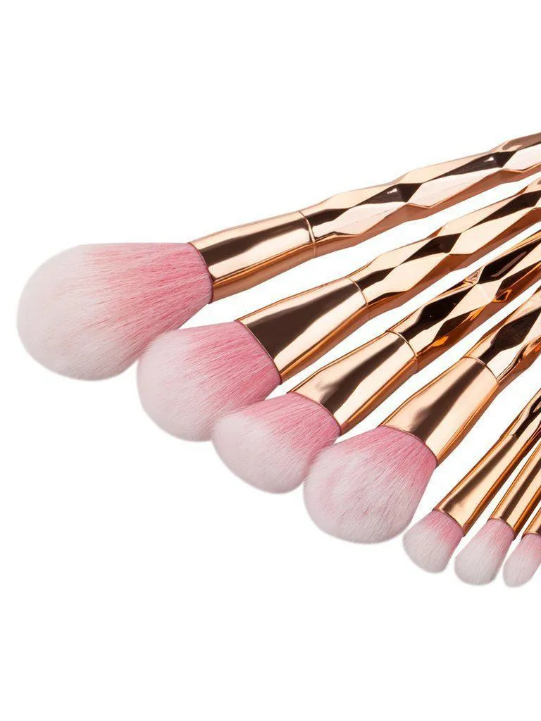 Diamond Shaped Handle Makeup Brush 11pcs