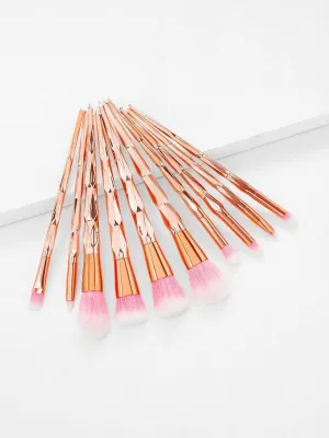 Diamond Shaped Makeup Brush 10pcs