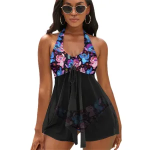 Disney Lilo And Stitch Angel Besties Women's Split Skirt Swimsuit