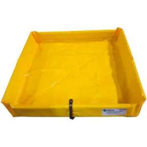 ENPAC® Folding Duck Pond Mini-Berm Containment, 2' x 2' x 6'', 5622-YE-F