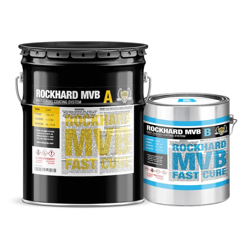 Fast Cure Moisture Barrier for Concrete - Rockhard MVB FC 3 Gal. Kit