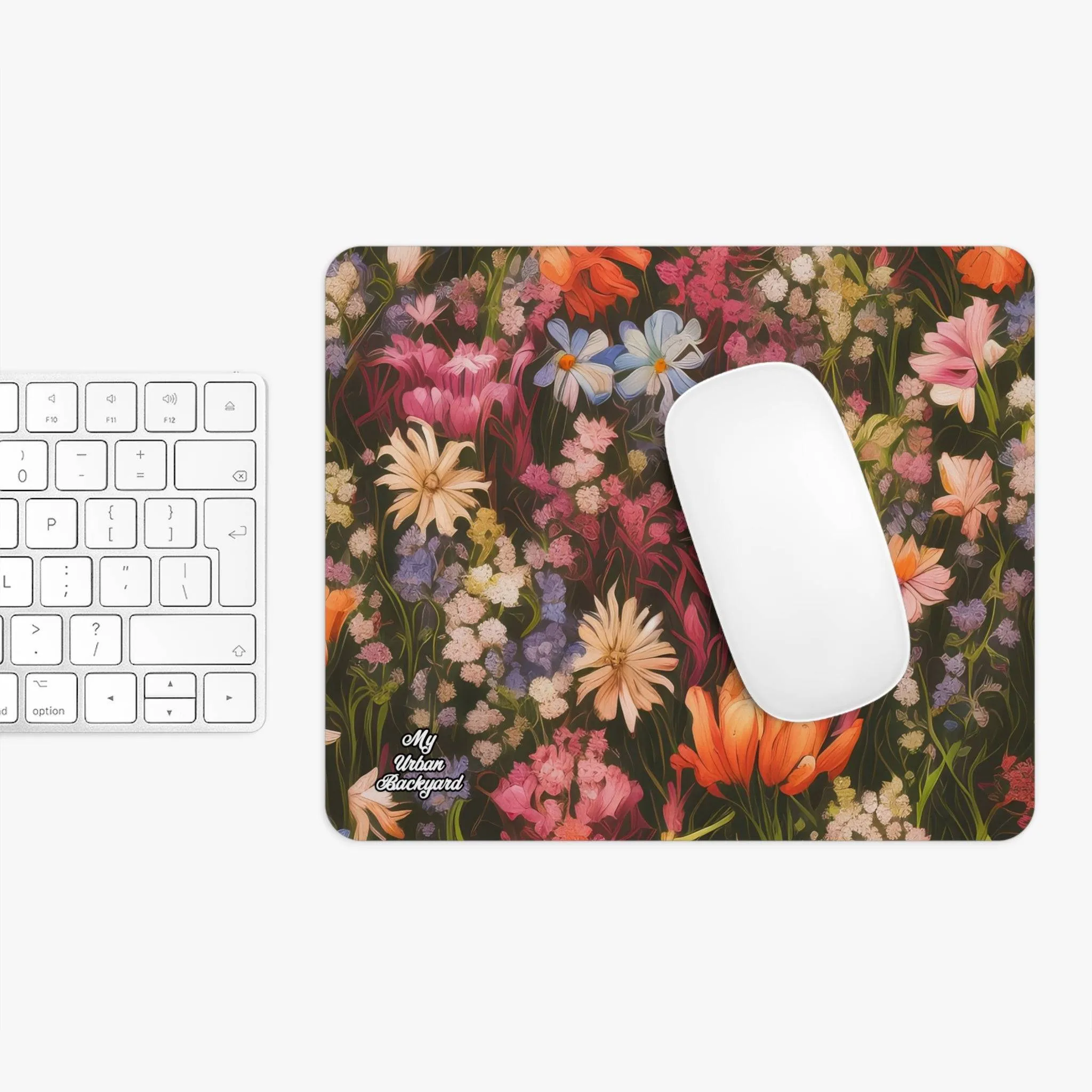 Field of Flowers, Computer Mouse Pad - for Home or Office