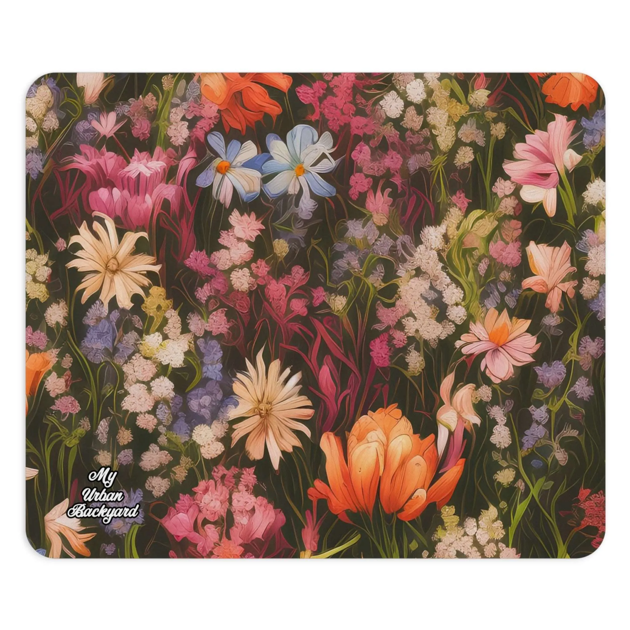 Field of Flowers, Computer Mouse Pad - for Home or Office