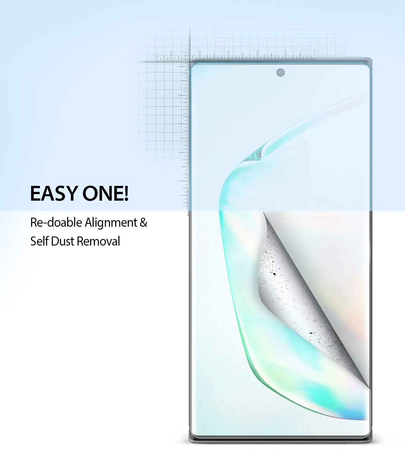 Galaxy Note 10 Screen Protector Film | Dual Easy Film (2019) - 2 Pack