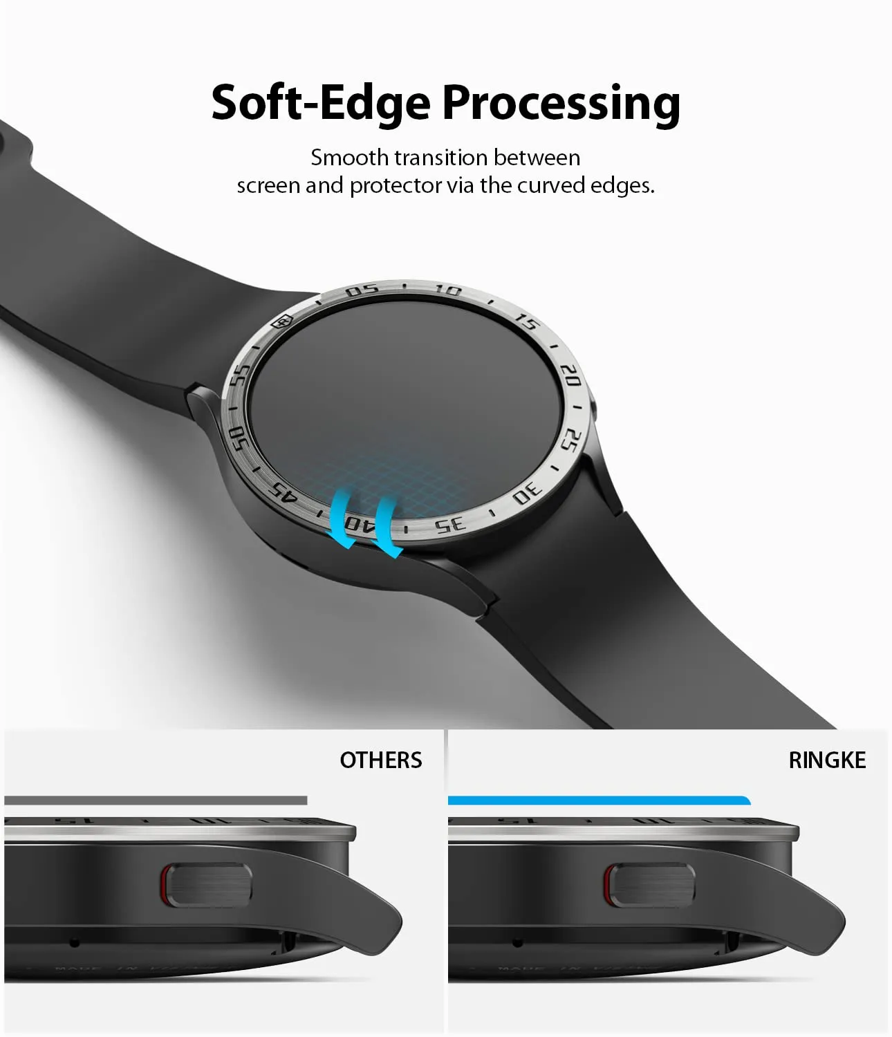 Glass for Bezel Styling Only [4 Pack] Compatible with Samsung Galaxy Watch 4 40mm