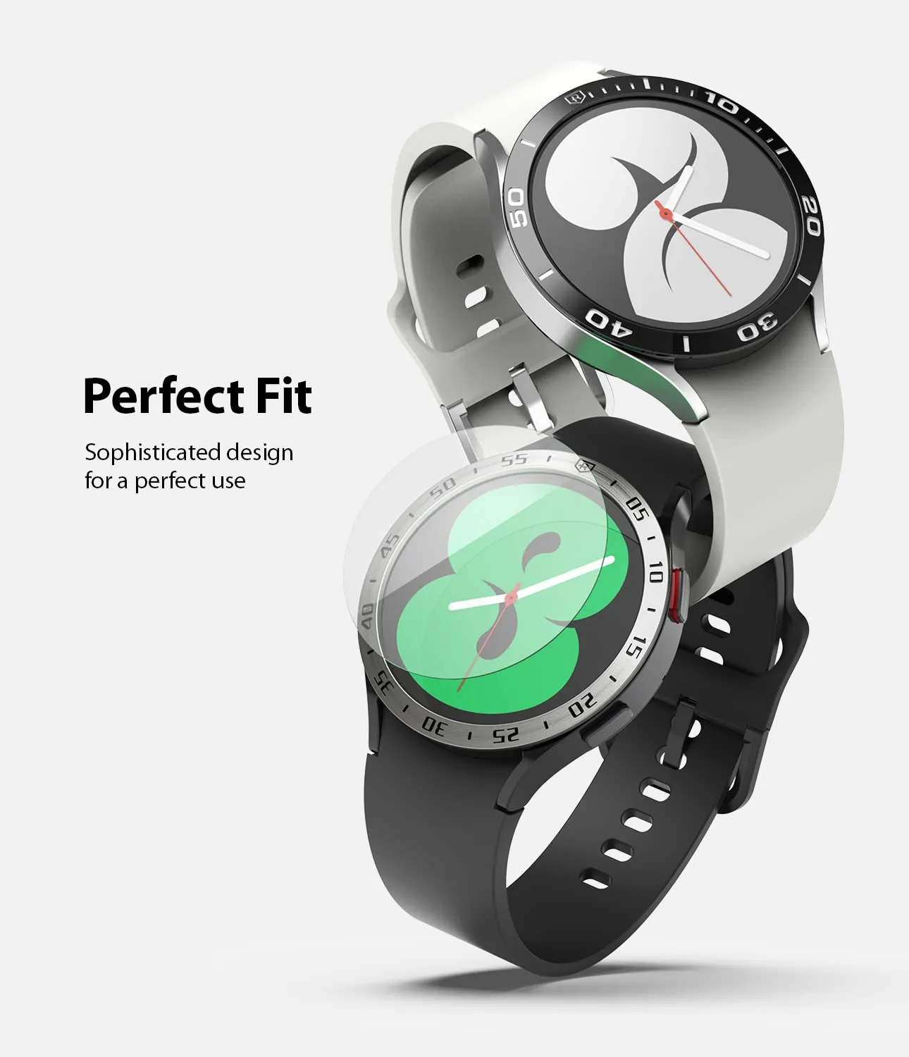 Glass for Bezel Styling Only [4 Pack] Compatible with Samsung Galaxy Watch 4 40mm