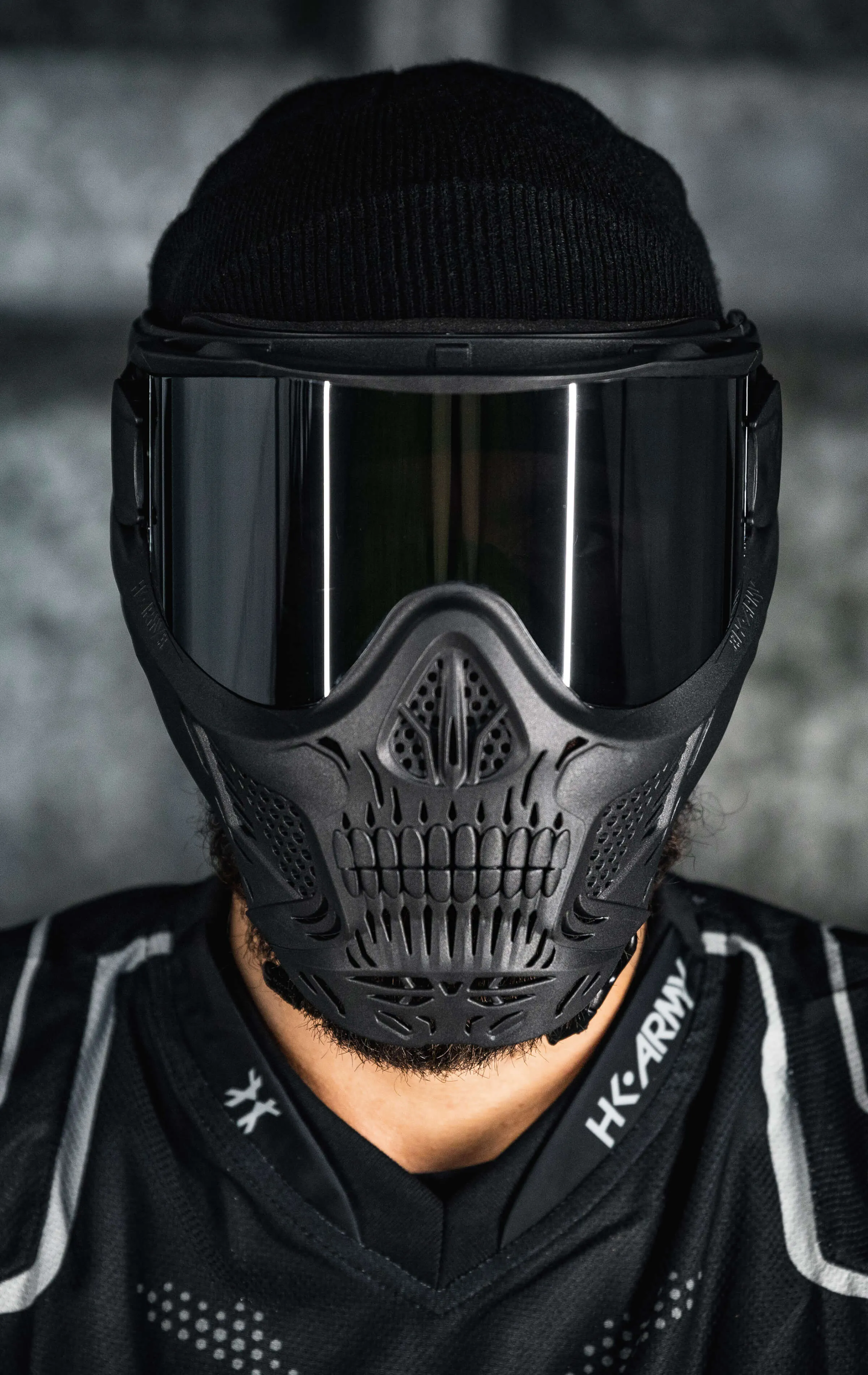 HSTL Skull Goggle "Punisher" - Black w/ Smoke Lens