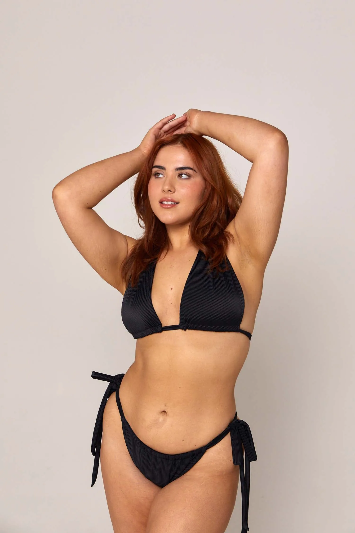 INES MULTI WAY TRIANGLE BIKINI TOP - BLACK