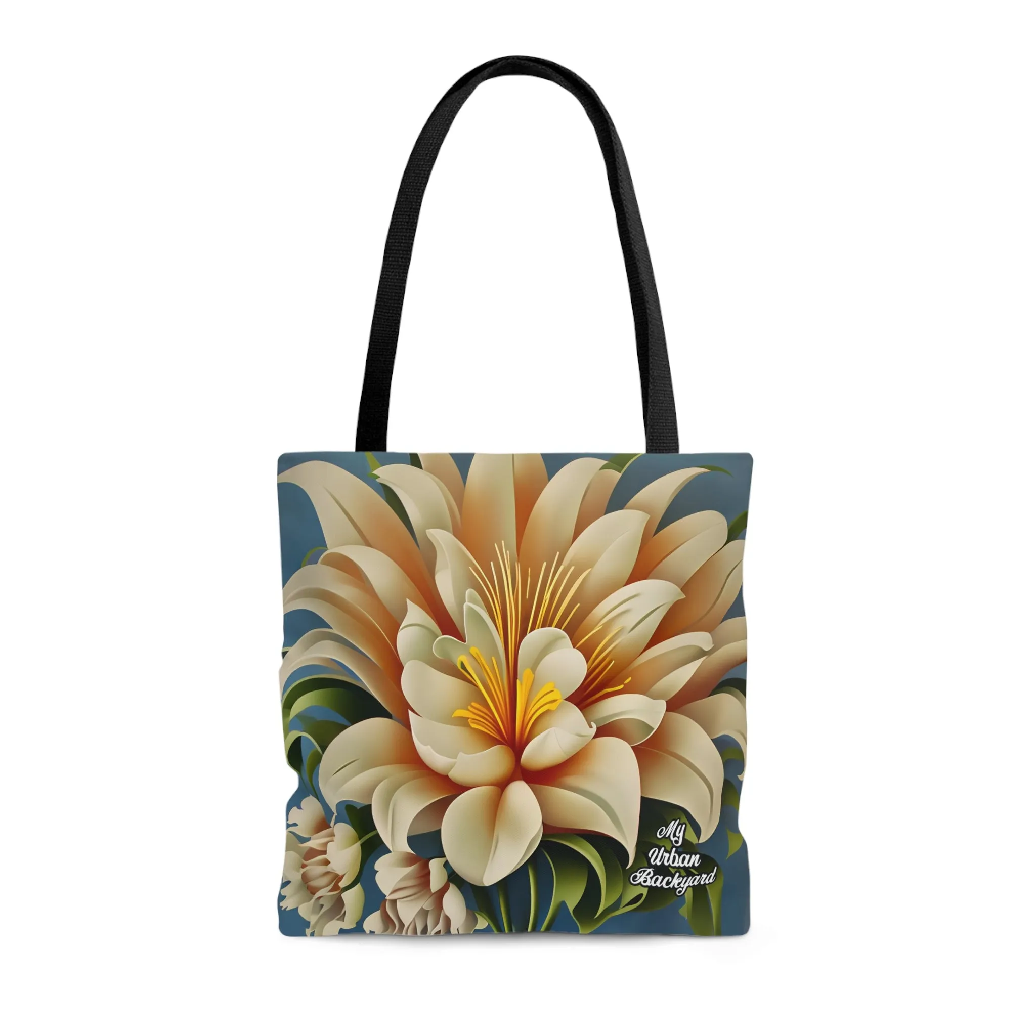 Large White Flower, Tote Bag for Everyday Use - Durable and Functional