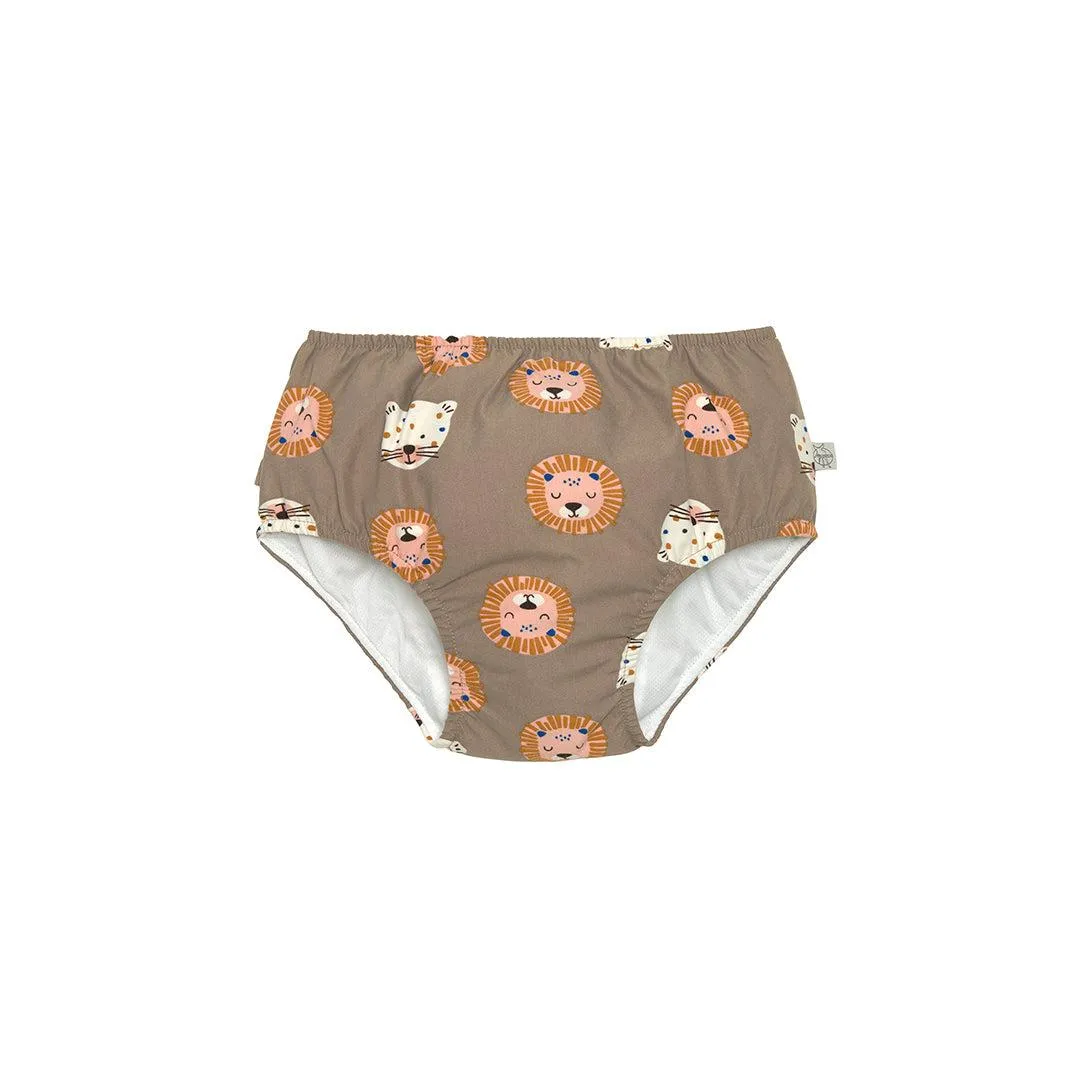 Lassig Swim Diaper - Choco - Wild Cats