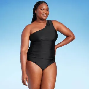 New - Kona Sol Women's One Piece Swimsuit Tummy Control Ruched Swimwear