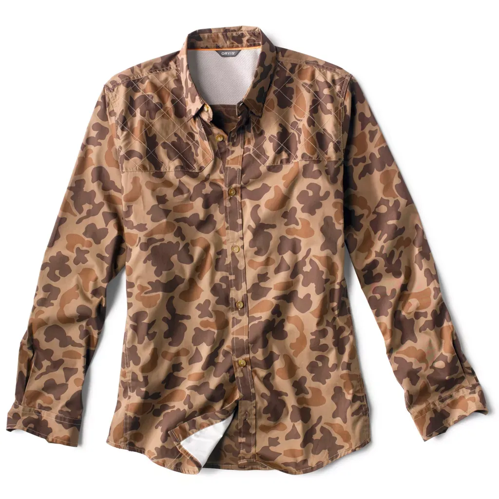 Orvis Men's LS Featherweight Shooting Shirt / Camo