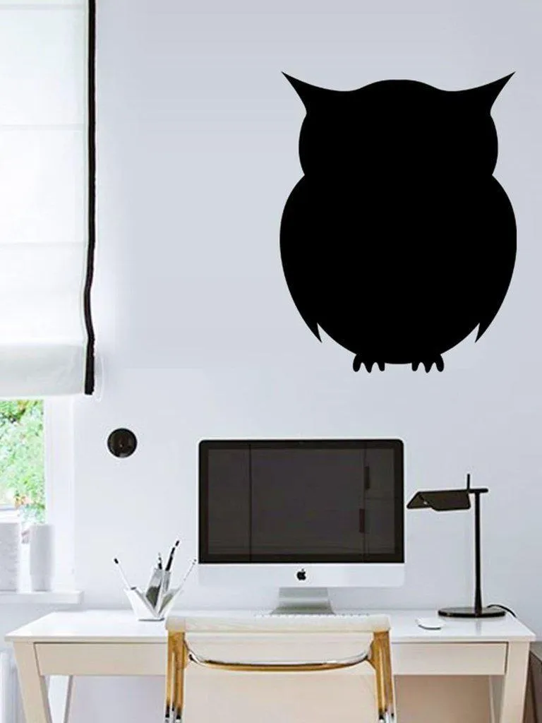 Owl Shaped Blackboard Sticker