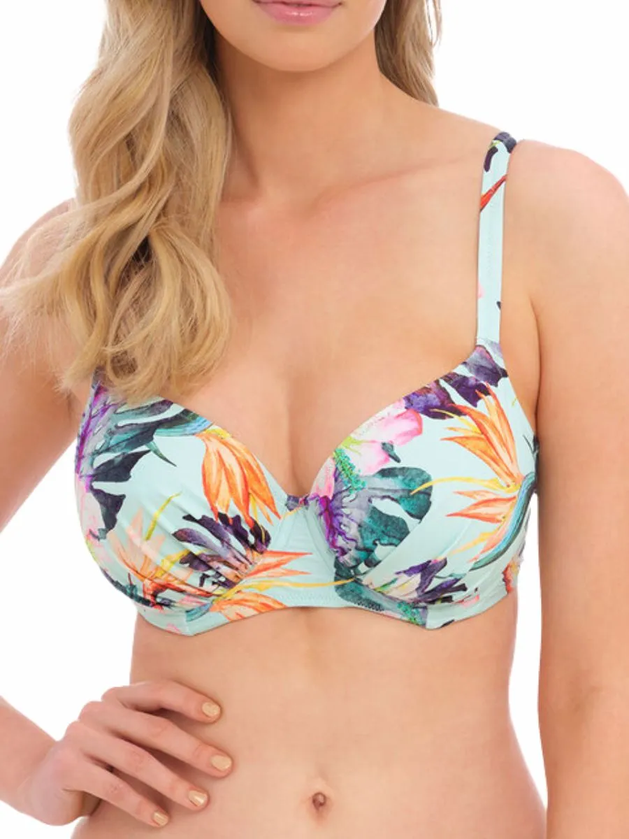 Paradiso Gathered Full Cup Bikini Top - Soft Mint