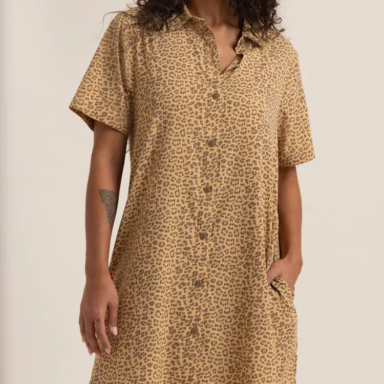 Roark  Bless Up Dress - Caramel Leopard