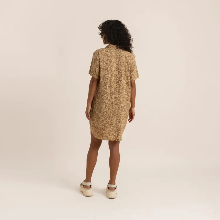 Roark  Bless Up Dress - Caramel Leopard