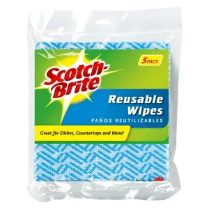 Scotch-Brite Reusable Wipes - 5 pk