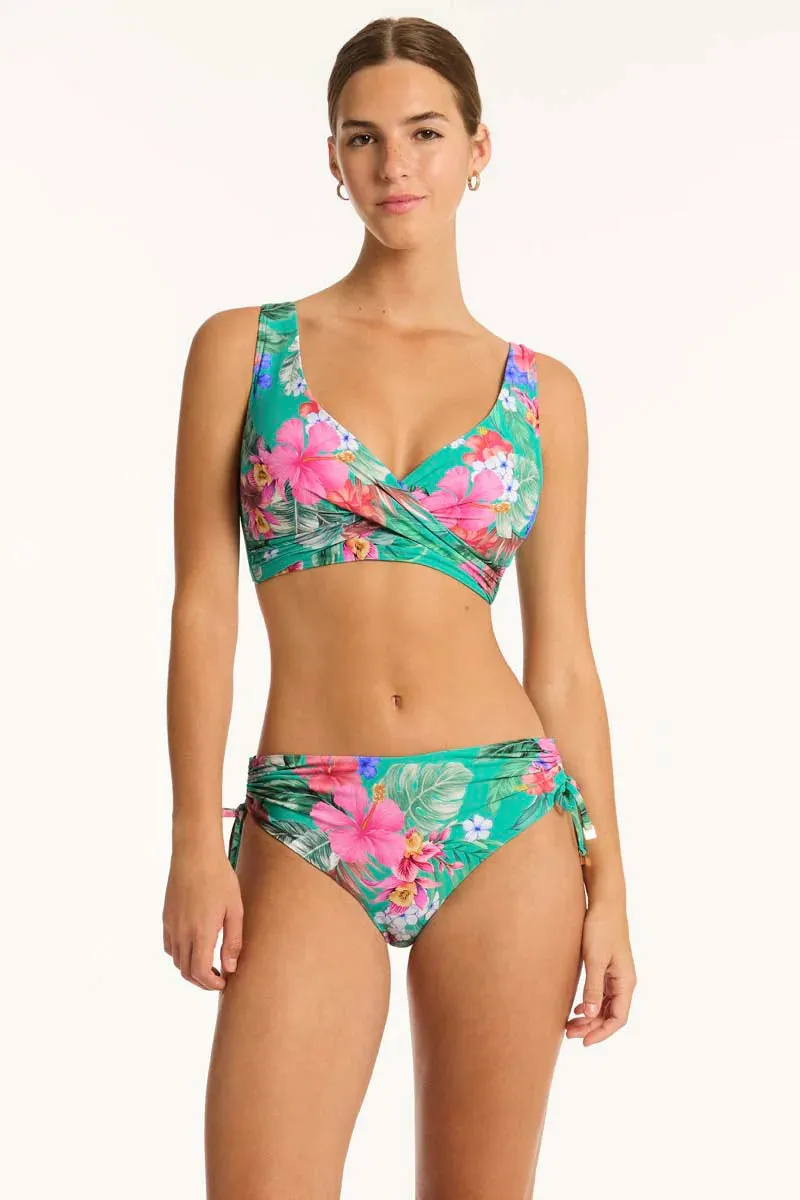 Sea Level Pacifico Cross Front Bra Top