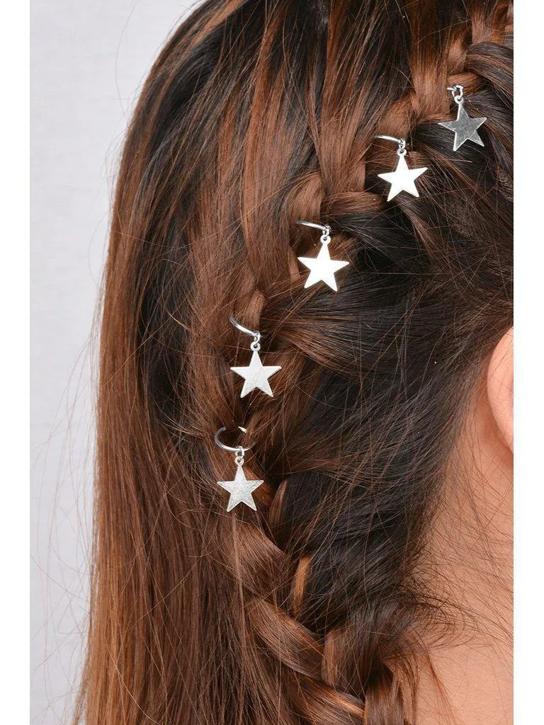 Star Shaped Hair Ring Set