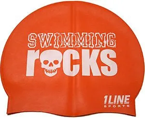 Swimming Rocks Silicone Swim Cap