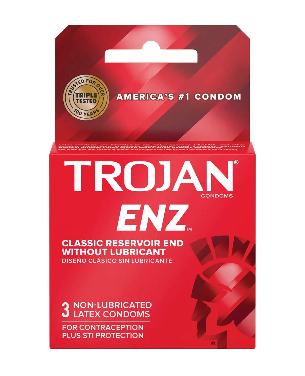 Trojan Enz Non-Lubricated Box 3